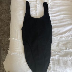 Asos black one piece swimsuit